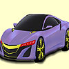 Modern hot rod car coloring