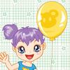 My little princess with balloon