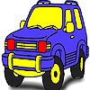 Nice forest jeep coloring