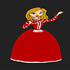 Nice village girl coloring