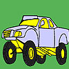 Old village pickup coloring