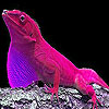 Pink hungry lizard slide puzzle