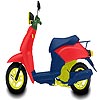 Pink motorcycle coloring