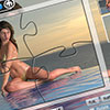 Pool Girl Jigsaw Puzzle
