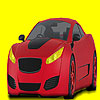 Red road  car coloring
