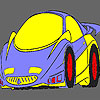 Red speedy car coloring