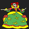 Sandy in the prom coloring