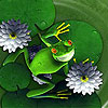 Snoopy frog slide puzzle