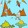 Space cowboys and meteor coloring