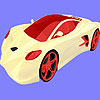 Speedy and red car coloring