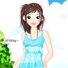Sunny day with cute girl