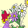 Sweet fairy and blossoms coloring