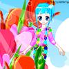 Tulips garden girl
