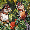 Two naughty squirrels slide puzzle