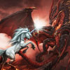 Unicorn against the dragon