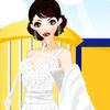 White Peacock Dress