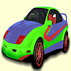 Yellow quick car coloring