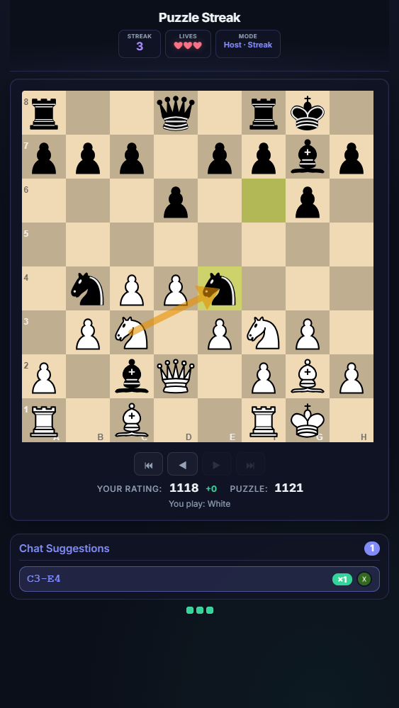 LiChess Puzzle Streak Screenshot 7 background