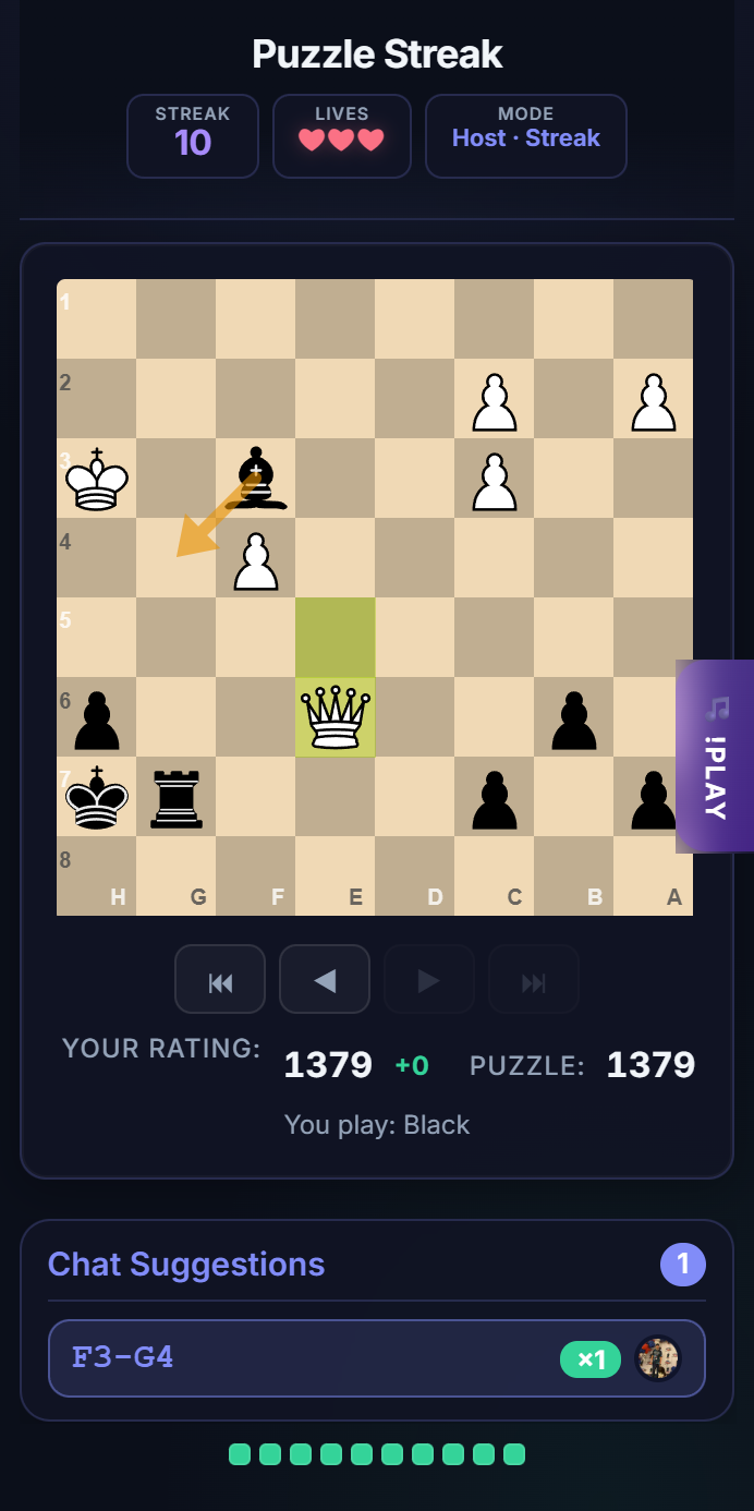 LiChess Puzzle Streak Screenshot 10 background