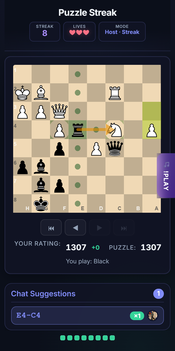 LiChess Puzzle Streak Screenshot 12 background